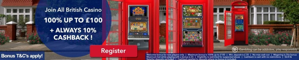 Cashback - All British Casinos