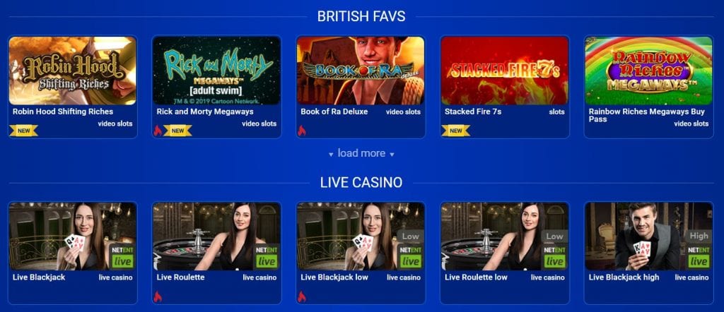 All British Casinos - Live Casinos